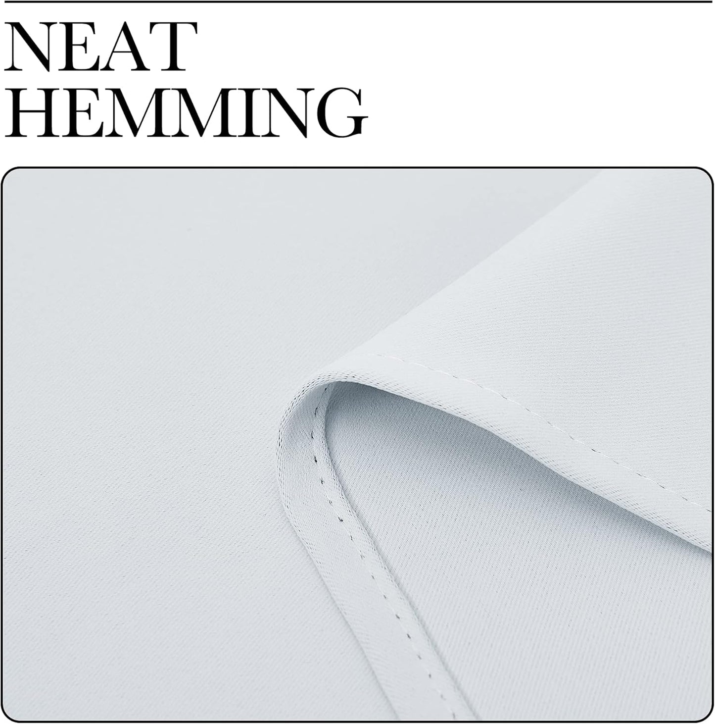 NICETOWN Room Darkening Curtains - Thermal Insulated Grommet Panels for Living Room | 2 Panels, 55x86, Greyish White