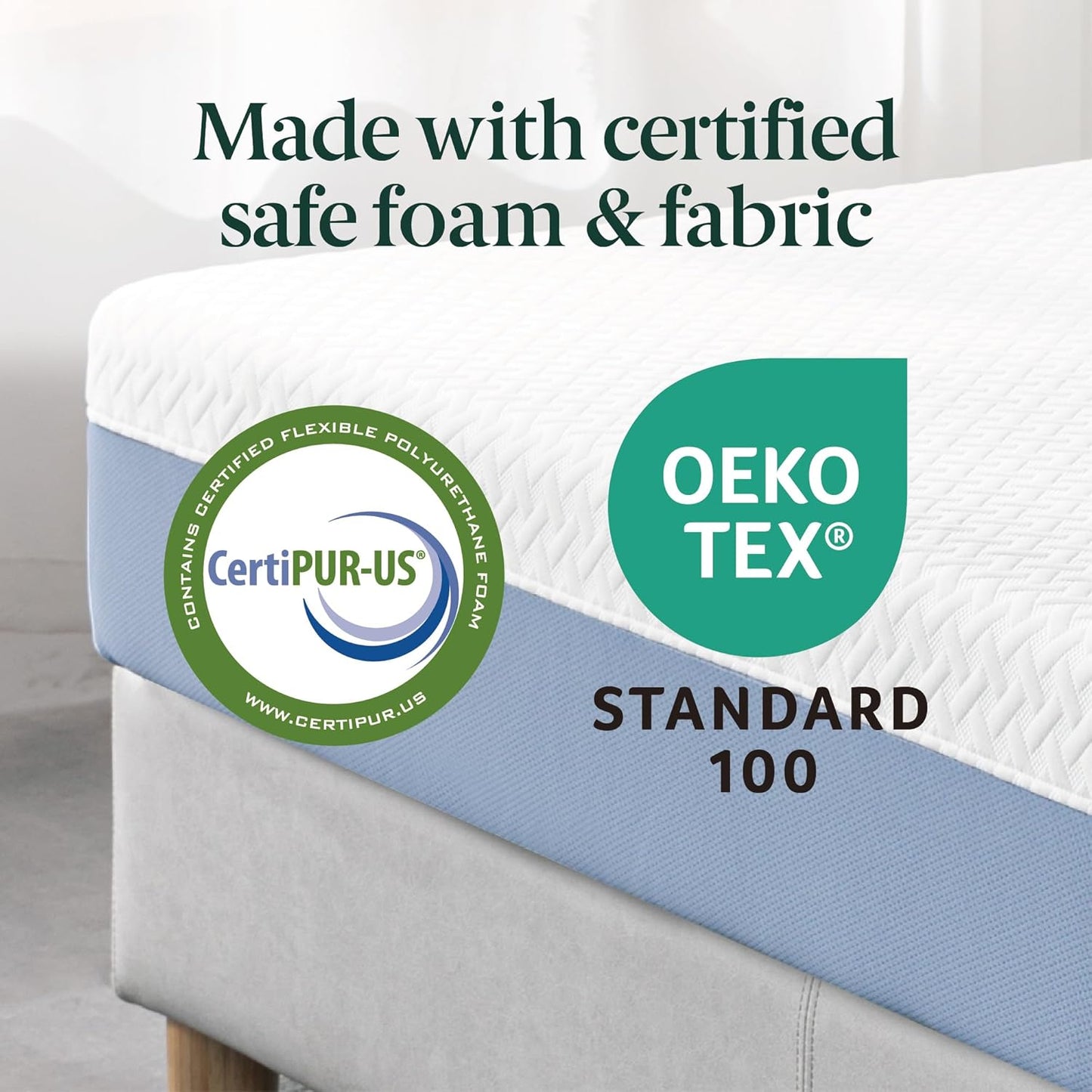 Zinus 10 Inch Twin Memory Foam Mattress - Cooling Comfort, Fiberglass-Free, Medium Feel, Safe Materials