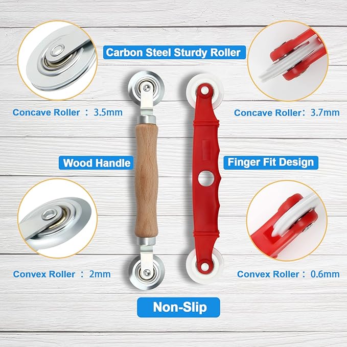 Window Screen Repair Kit Mesh Screen Spline Roller Repair Tools Kit with Screen Installer Clips, Metal and Plastic Spline Fixing Tool Kit for Window Screen1