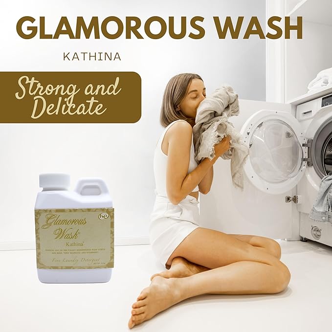 Worldwide Nutrition Bundle: Tyler Candle Company Glamorous Wash Kathina Scent Laundry Liquid Detergent - Hand and Machine Washable - 4 oz (112 grams) Container and Multi-Purpose Key Chain