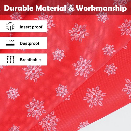 Gift Wrap Storage Organizer by Christmas | Heavy-Duty 600D Underbed Bag with Pockets for Holiday Accessories