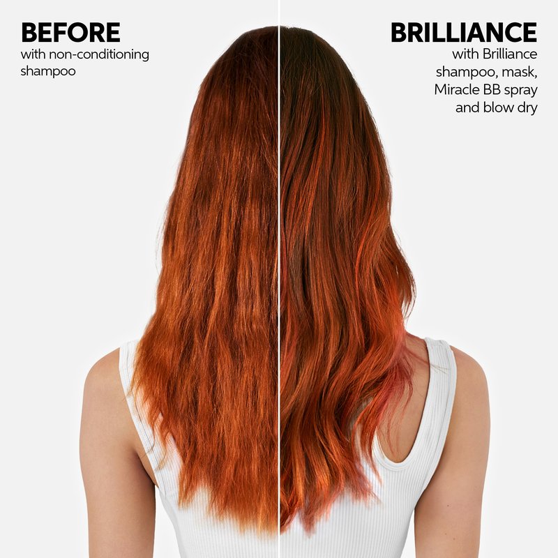 Wella Professionals Invigo Brilliance Conditioner for Coarse Hair | Intense Color Protection, Maintains Vibrancy, Salon Formula, Hair Detangler, Shine Care | 33.8 fl oz