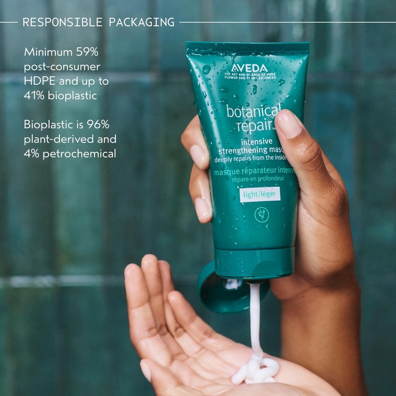 Aveda Botanical Repair Intensive Strengthening Masque Light | Bond-Building Hair Mask for Stronger Hair | Deep Conditioner | Detangles, Softens Fine to Medium Hair | 98% Naturally Derived*, 5 Fl Oz