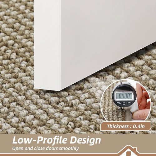 BEQHAUSE Dirt Trapper Door Mat - Non-Slip, Washable, Dirt Resistant | 20" x 32", Light Beige Entryway Mat