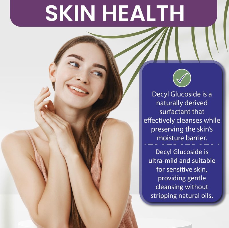 Dr Joe Lab Decyl Glucoside Natural Surfactant - Surfactants for Soap Making, Lauryl Glucoside, DIY Shower Gel, Skin Care, Body and Face Wash, Plant Derived, Natural - 16 Oz