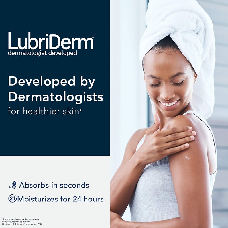 Lubriderm Advanced Therapy Moisturizing Lotion with Vitamins E and B5, Deep Hydration for Extra Dry Skin, Non-Greasy Formula, 24 fl. oz (Pack of 2)