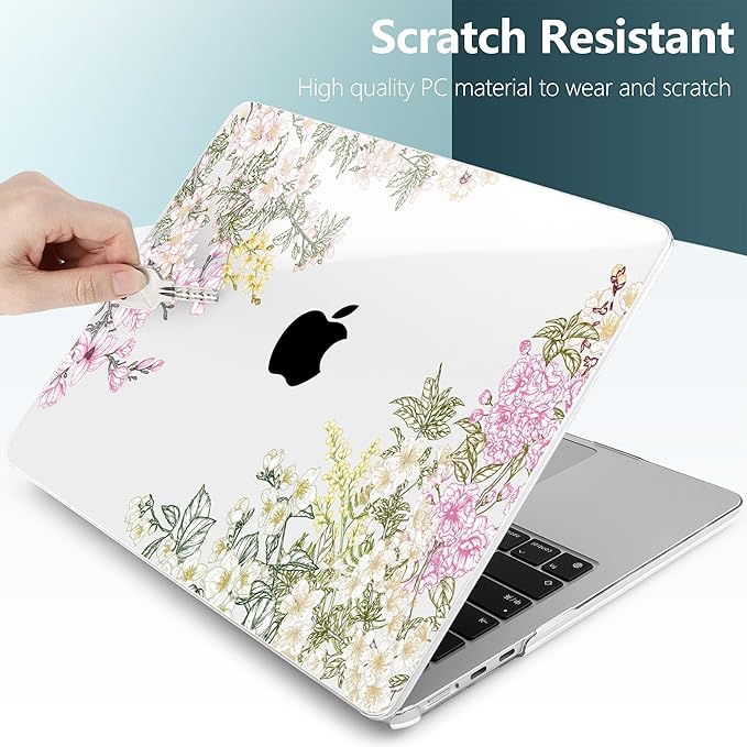 TWOLSKOO Compatible with MacBook Air 13 inch Case M5 2026 M4 2025 M3 M2 2024-2022 A3449 A3240 A3113 A2681, Plastic Hard Shell & Keyboard Cover for MacBook Air 13.6 inch Case, Mobilnoe