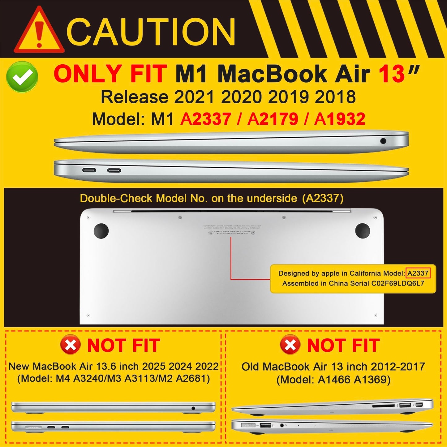 MEEgoodo for MacBook Air 13 inch Case 2021 2020 2019 2018 Released A2337 M1 A2179 A1932 with Touch ID, Plastic Hard Shell & Keyboard Cover Compatible with MacBook Air 13.3, Cacti
