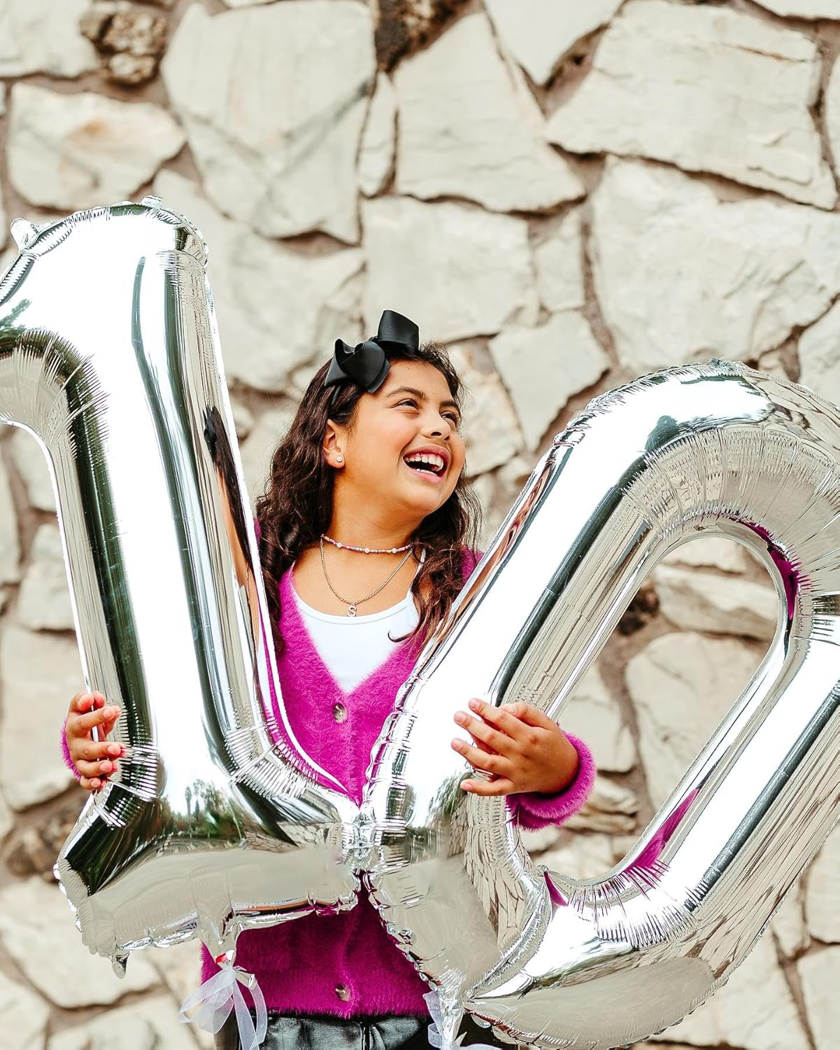 Silver Number Balloon | 40-Inch 0 Balloon - Perfect for Birthday Decorations & Celebrations