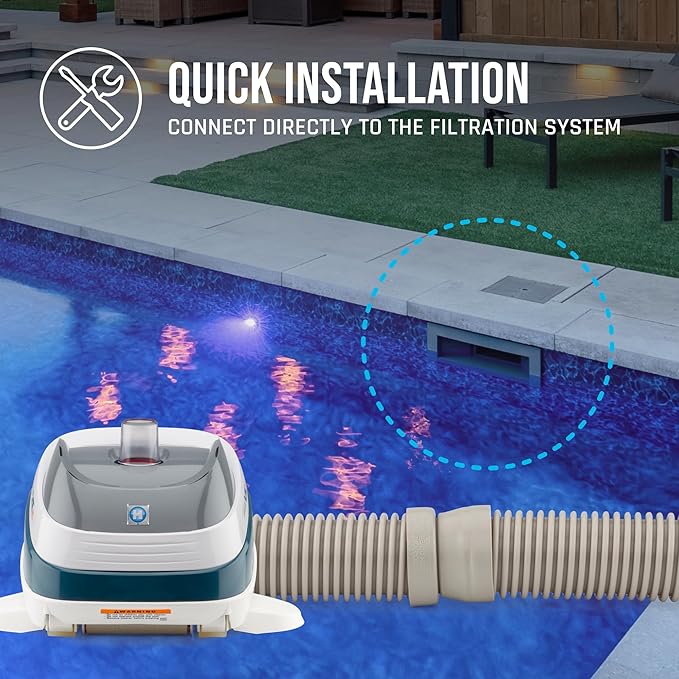 Hayward W32025ADV PoolVac XL Automatic Inground Pool Vacuum Cleaner, Suction Vinyl Pool Cleaner up to 20 x 40 ft