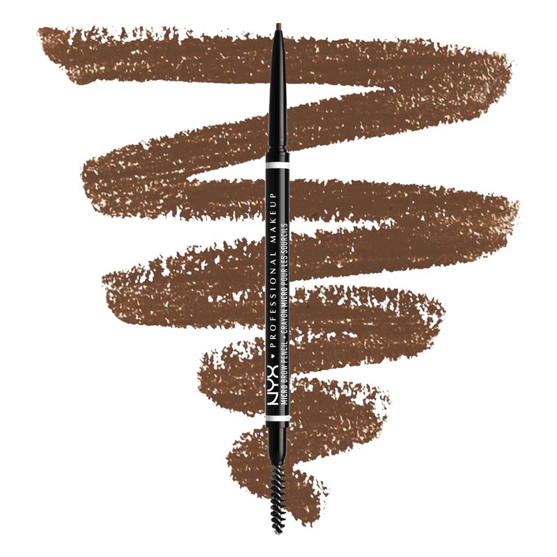NYX PROFESSIONAL MAKEUP Micro Brow Pencil and Brow Glue Bundle - Chocolate and Clear