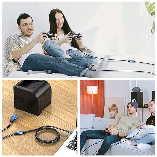 GGMTY USB 2.0 Type A Male to A Female Active Repeater Extension Cable 50ft, High Speed 480 Mbps