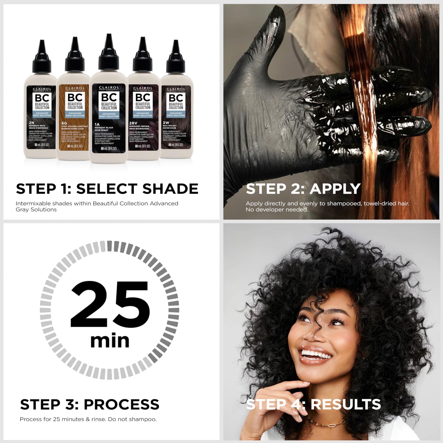 Clairol Professional Beautiful Collection Advanced Gray Solutions, 5G Amber Brown, 3 oz.
