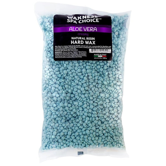 Aloe Vera Hard Wax Beads - 2.2 lb (1 kg) for Smooth, Pain-Free Hair Removal