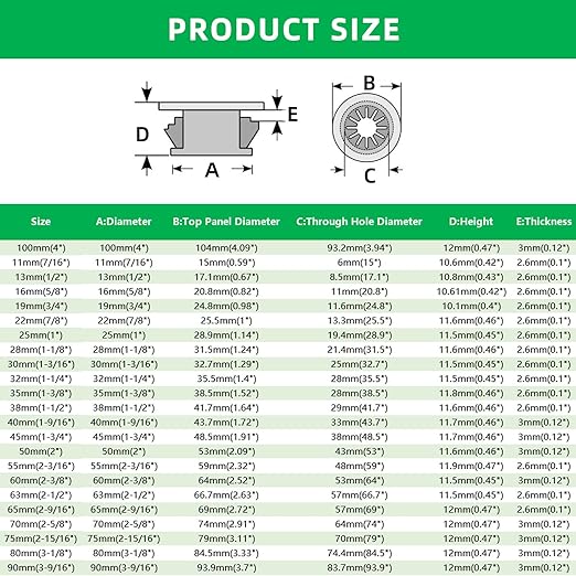 EASYEAH 30PCS Cable Grommets, 1-1/8"(28mm) Desk Hole Cover Petal Shaped Buckle Type Nylon Snap Bushing Grommet, Wire Hole Cover Insert for Cables and Cords Management and Protection of Cabinet, Black