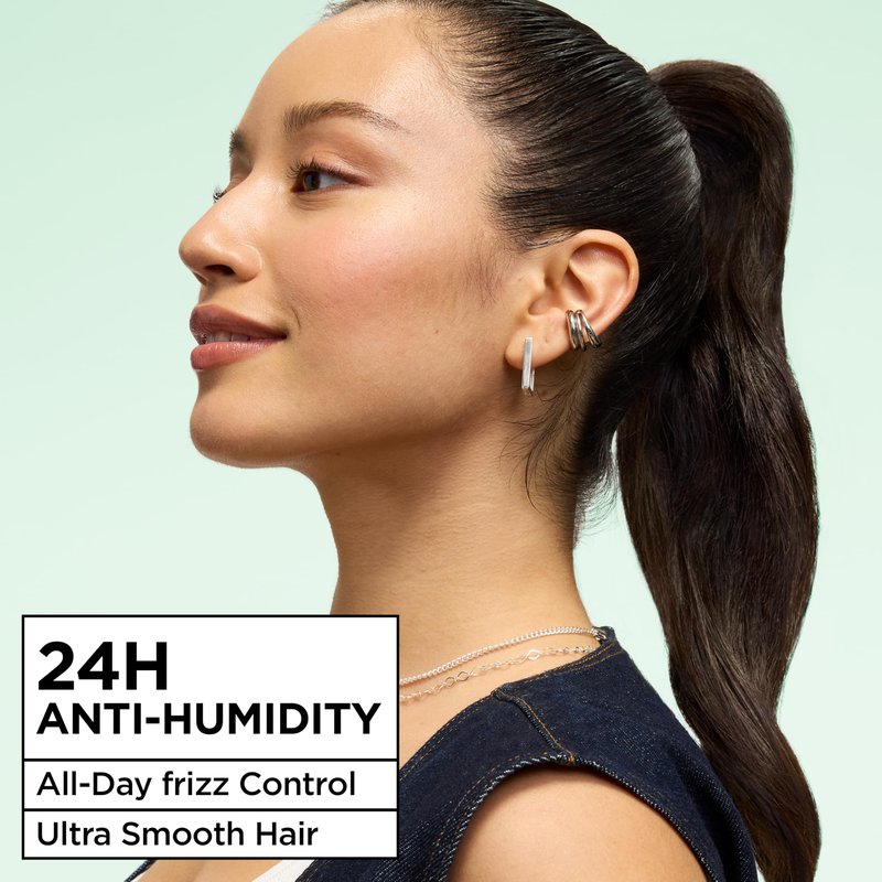 Garnier Fructis Style Sleek and Shine Anti-Humidity Hairspray, Ultra Strong Hold, Frizz Protection 8.25 Oz, 3 Count (Packaging May Vary)