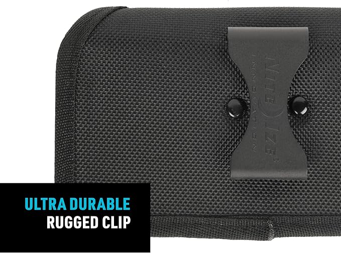 Nite Ize Clip Case Hardshell Universal Rugged Holster - Belt Clip Phone Case for Easy Access - Heavy Duty & Protective - Multi-Purpose - Durable Design - Hardshell Horizontal, XL