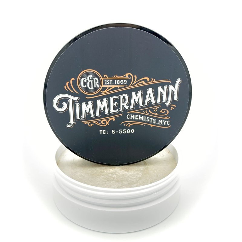 WhollyKaw Shaving Soap | Luxury Dense, Rich & Creamy Lather Tallow Wet Shave Puck Notes of Oud and Woods, Cashmeran, Cedarwood, Musk, Patchouli | Grooming and Skincare for Men 4 oz - Timmermann Black