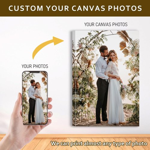 Custom Canvas Prints by [Brand Name] - Personalized Photo Wall Art for Weddings, Family, and Home Decor