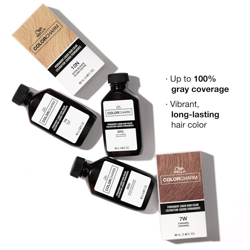 WELLA Color Charm Permanent Liquid Hair Color - Rich Brown for Gray Coverage