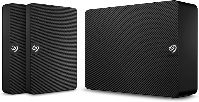 Seagate Expansion 12TB External Hard Drive HDD - USB 3.0, with Rescue Data Recovery Services (STKP12000400)