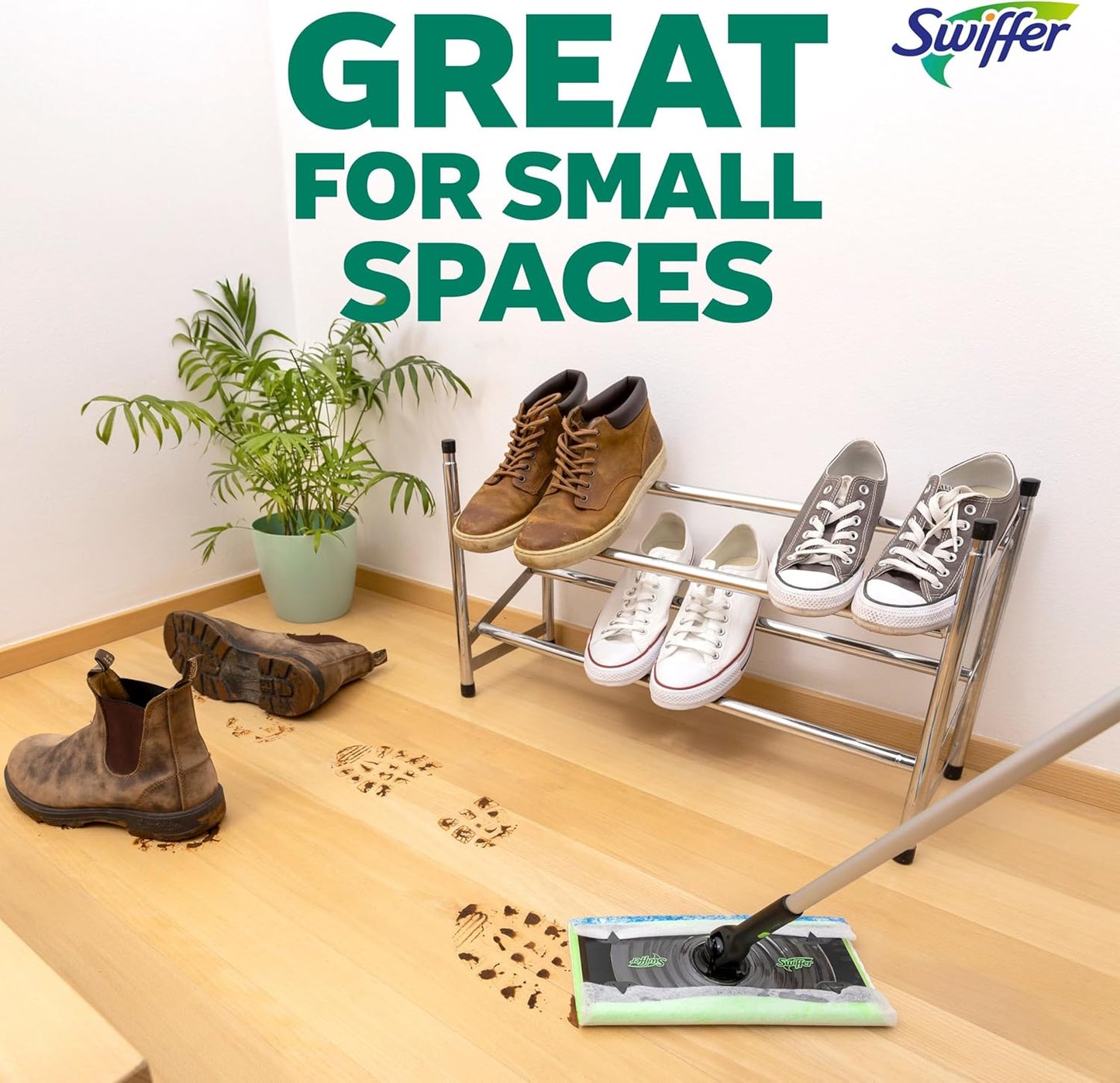 Swiffer Heavy Duty Mop Refills - Multi-Surface Cleaning Cloths with Gain & Unstopables Scents | 30 Count