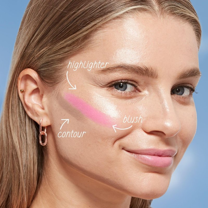 CoverGirl Trublend Skin Enhancer Blush Balm Stick, 220 Nude Flush, Vegan Formula, Easy to Use, Glides on Effortlessly, Non-Greasy, Doesn't Crease, 0.21oz