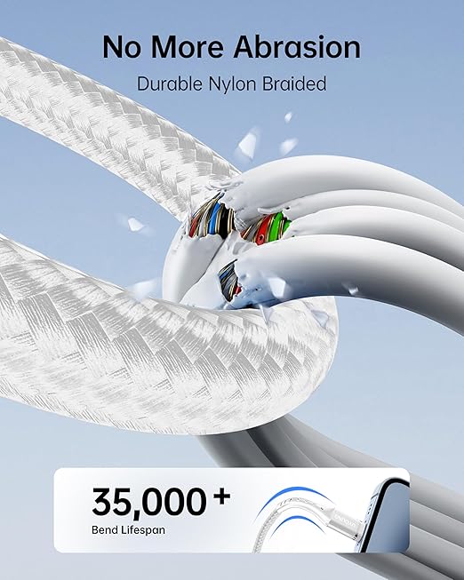 Multi Charging Cable 2Pack 4FT, 3 in 1 Charger Cable Braided Universal Phone Charging Cord with Lightning/Type C/Micro USB Ends, Multiple USB Cable for iPhone/Samsung/Google Cell Phones and More