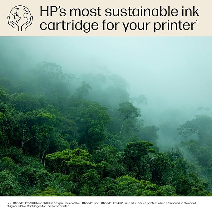 HP 936e Magenta EvoMore Ink Cartridge | Works with OfficeJet 9120, Pro 9100, Wide Format 9700 | Carbon Neutral | 4S6V4LN