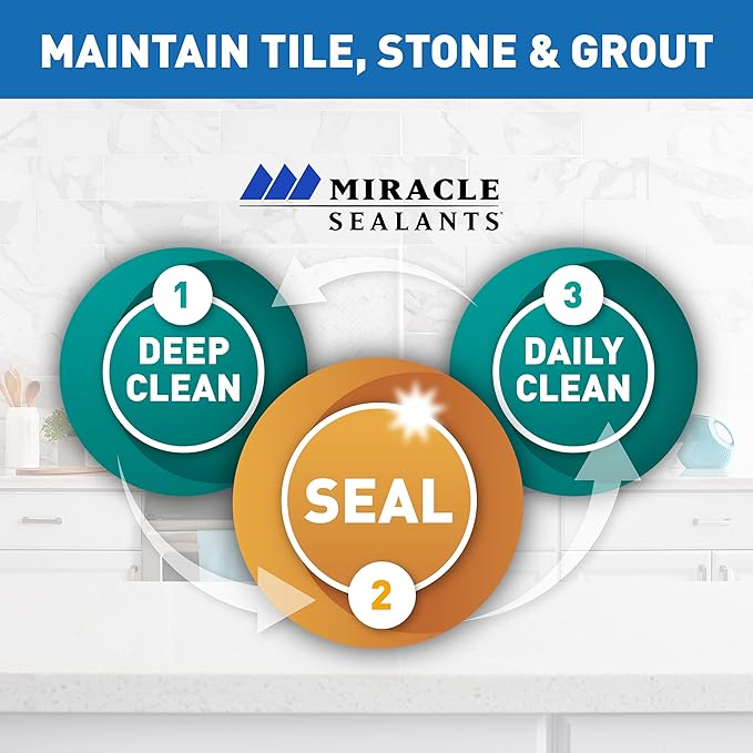 Miracle Sealants Tile & Stone Cleaner Concentrate for Natural Stone, Tile & Grout, 32 oz