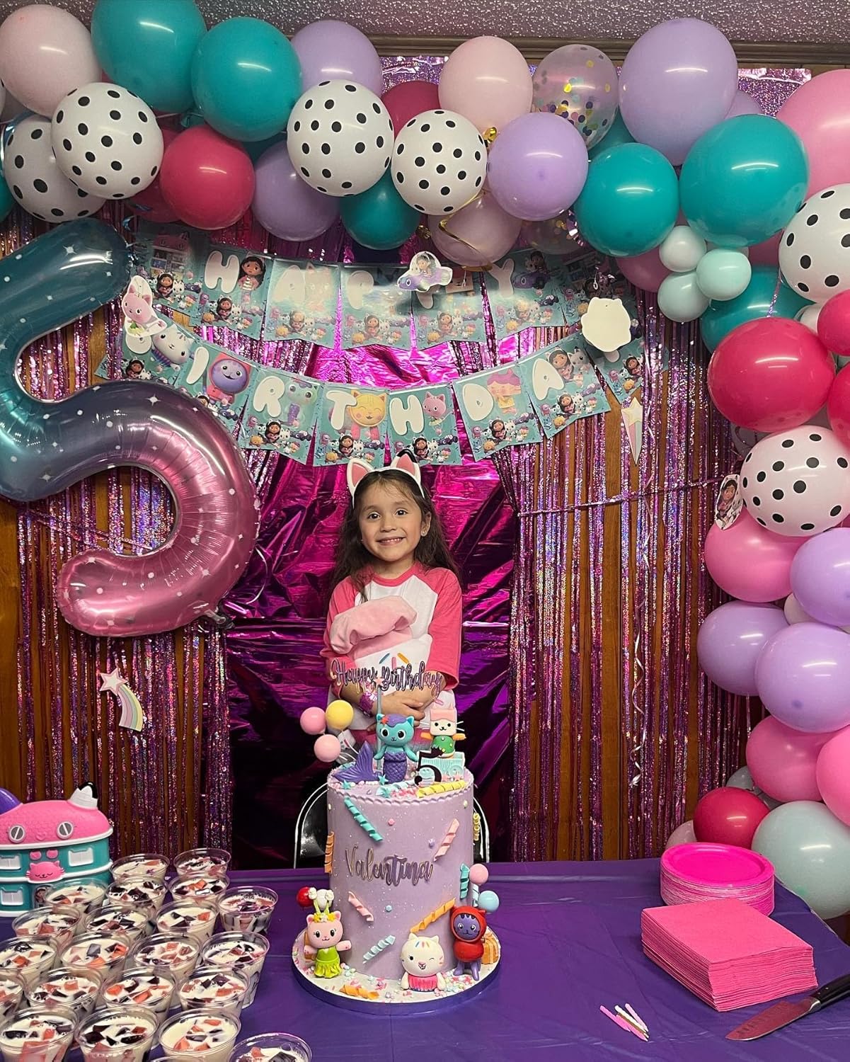 Starry Sky | 40-Inch Number 8 Balloon - Perfect Decorations for Girls' 8th Birthday Party
