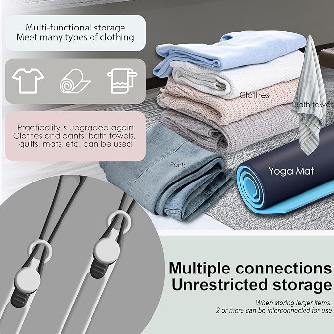 Nearockle 16Pcs 4.2" Silicone Cable Ties Cord Organizer for Cable Management, Reusable Cable Organizer Electronic Accessories in Home,Office,Kitchen,School,Travel (Black & White)