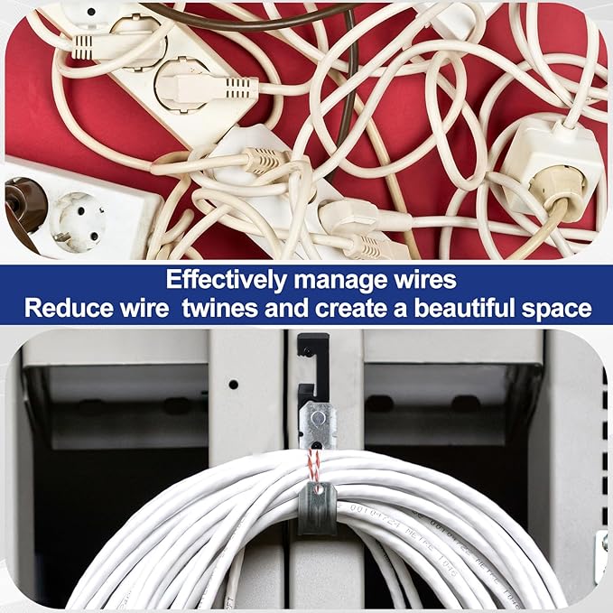 Zonon 25 Pcs J Hooks for Hanging Metal J Hook Hangers Cable Support with Bat Wing Heavy Duty G60 Galvanized Steel Cable Hooks for Attaching Ceiling Wire Threaded Rod (2 Inch)