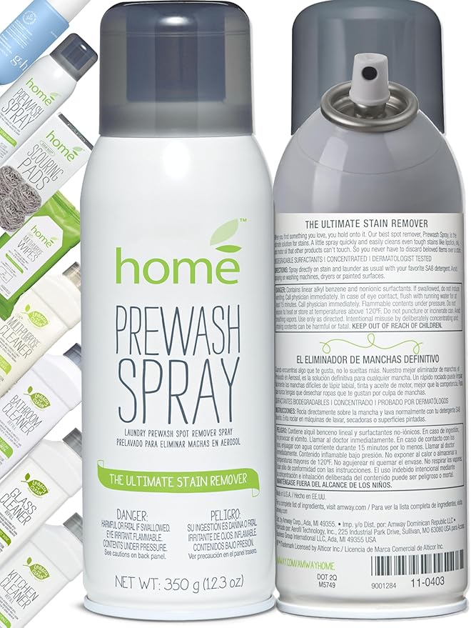 Laundry Prewash Spray Aerosol 24.6 Oz,Powerful Ultimate Tough Stain Remover for Favorite Color-Fast Fabric & White Shirts/Clothes w/o Scrub/Soak,Get Rid of Grease/Ink/More w. Right Amount Controlled