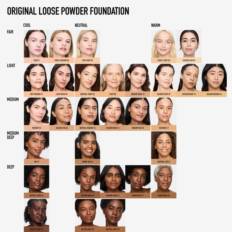 Original Loose Powder Foundation SPF 15, Medium Dark 23, Vegan, Cruelty-Free & Dermatologist-Tested