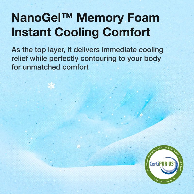 Novilla California King Mattress, 12 inch Cal King Mattress in a Box, Gel Memory Foam Mattresses for Cooling Night Sleep, Comfort Support and Pressure Relief, CertiPUR-US Certified,White