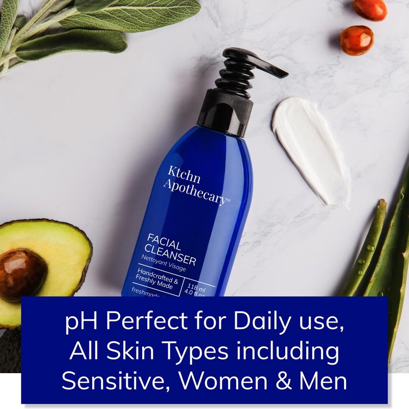 Natural Hydrating Foaming Facial Cleanser | NonDrying Cream-to-Foam Face Wash | High-Performing yet Gentle | Softer, Smoother Glowing Skin | Handcrafted in Small Batches | All Skin Types | Women & Men