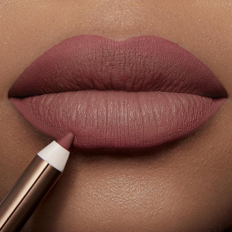 Charlotte Tilbury Lip Cheat Lip Liner Pencil - Creamy Fuller-Looking Lip Pencil with Jojoba Oil & Hyaluronic Acid - Waterproof, Smudge-Proof & Transfer-Proof - 6H Wear - M.I Kiss