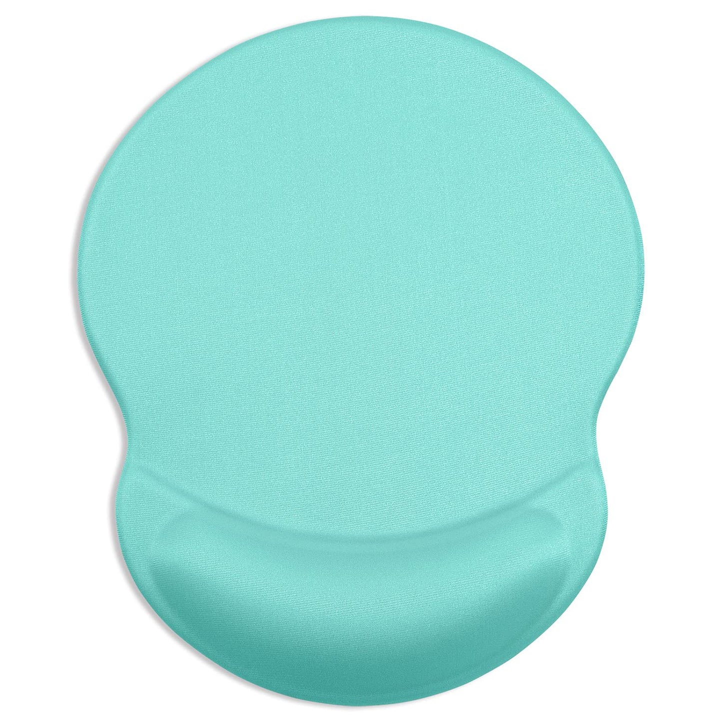 ITNRSIIET Ergonomic Mouse Pad with Gel Wrist Support Small Wrist Rest Smooth Surface Non-Slip PU Base Comfortable Office Supplies Pain Relief, 8.7 x 7.2 inches, Green