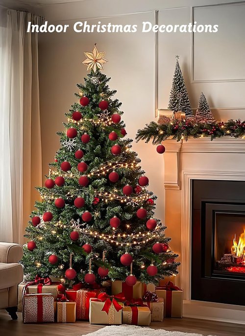 Brightown Velvet Christmas Balls - 15 Pcs 3.15 Inch Beige Ornaments for Holiday Tree Decor