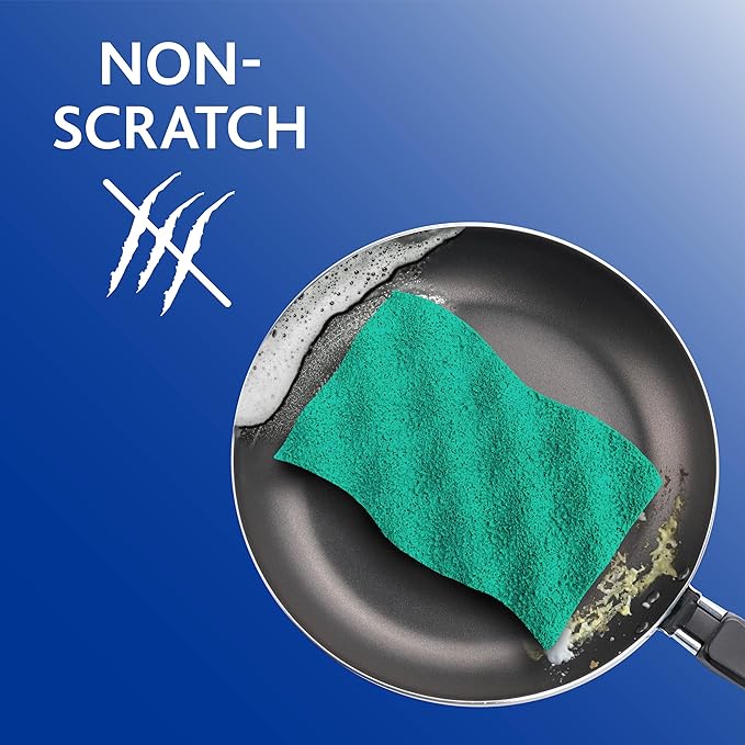 O-Cedar All-in-One Cleaning Kit: EasyWring Spin Mop + One Sweep Broom + PACS Mop Soap Cleaning Tablets + Scrunge Kitchen Scrub Sponges