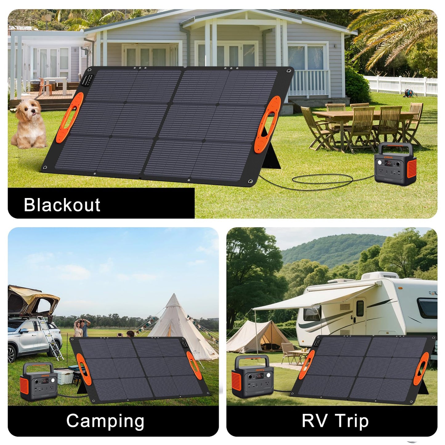 SOKIOVOLA N-Type 16BB 100W Portable Solar Panel 18V ETFE Portable Foldable Solar Charger NextGen 25% High Conversion Folding Solar Panel for Camping Outdoor RV
