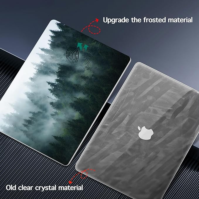 Lepeoac Case for MacBook Pro 16 inch Case 2026-2021 | M5 A3429 A3428 M4 M3 M2 M1 Pro/Max | Protective Hard Shell Laptop Cover with Screen Protector & Keyboard Cover | Forest