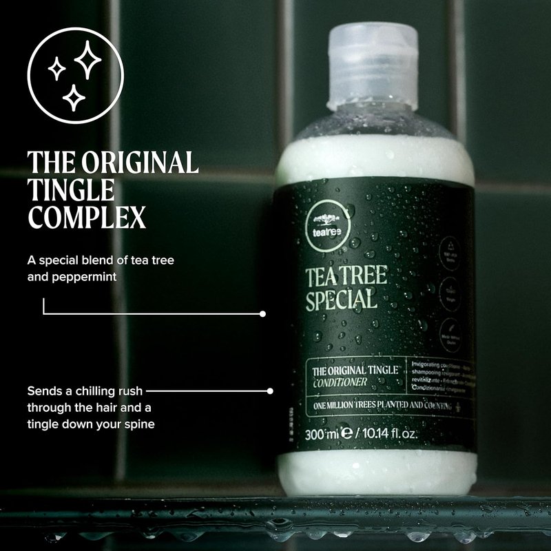 Tea Tree Conditioner - Detangling & Smoothing Formula for All Hair Types | Nourishing & Softening