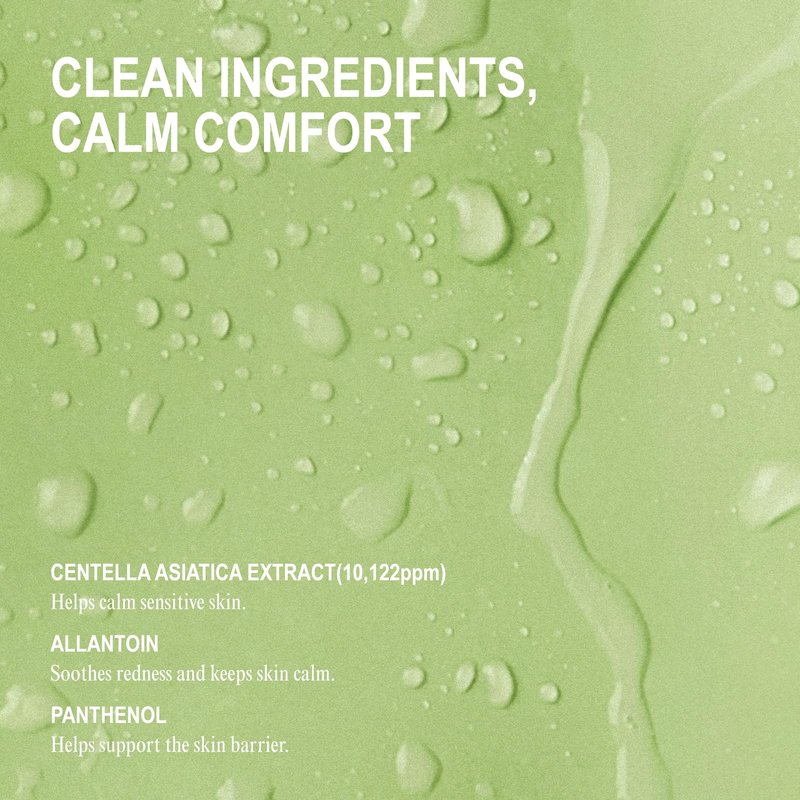 NUNIES Calming Sheet Mask – Korean Soothing Face Mask for Redness & Sensitive Skin | CICA, Allantoin & Panthenol | pH-Balanced | Alcohol-Free, Fragrance-Free, Colorant-Free | 5 Sheets