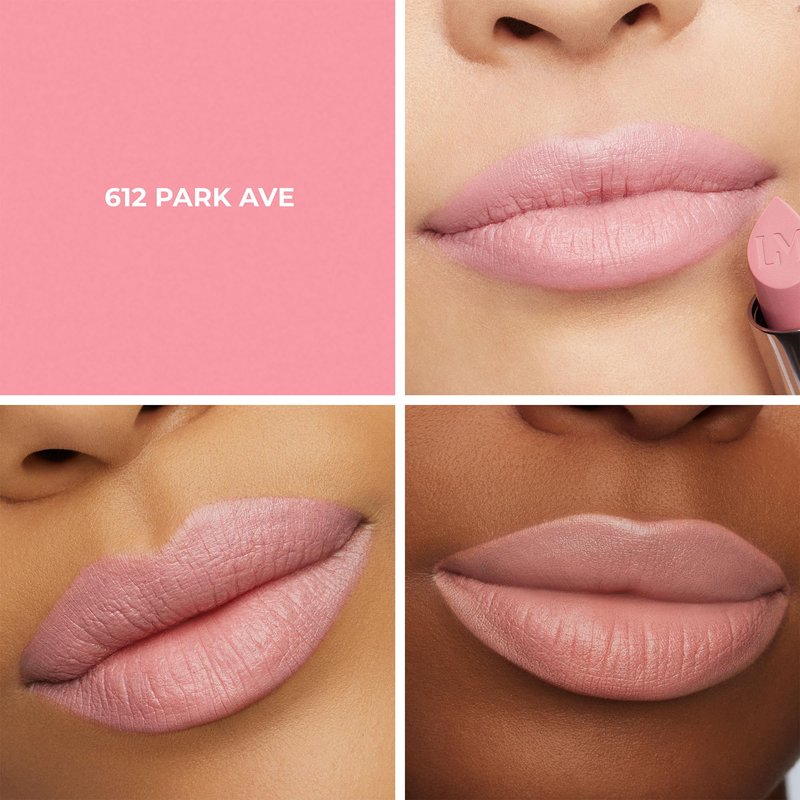 Laura Mercier Caviar Hydra Crème Lipstick, 16HR Hydration and Lip Barrier Repair, All Day Wear, Plumping, Smudge- & Fade-proof, Creamy Satin Finish, Infused with Hyaluronic Acid, 612 Park Ave