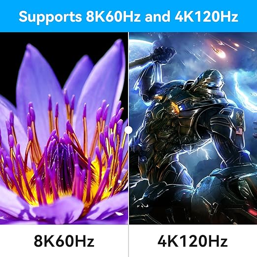 ATLAHET 2 Ports Share 1 Set of Keyboard Mouse 8K 60Hz HDMI KVM Switch 3 Monitors 2 Computers 4K 120Hz