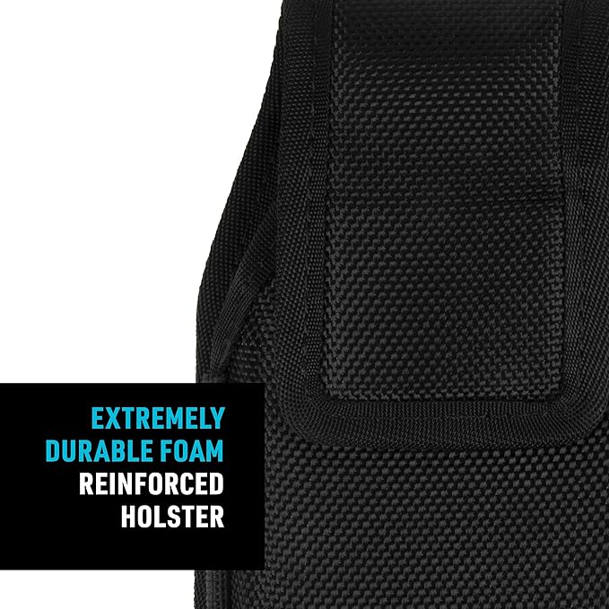 Nite Ize Clip Case Hardshell Universal Rugged Holster - Belt Clip Phone Case for Easy Access - Heavy Duty & Protective - Multi-Purpose - Durable Design - Hardshell Vertical, XL