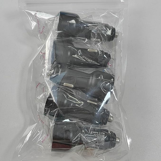 65W USB C Car Charger, 5 Pack 4-Port PD Super Fast Charging Type C Car Charger for Multiple Devices, Cigarette Lighter Adapter, USBC Phone Adapter for iPhone 17/16/15 Pro Max,Samsung S25,iPad,Pixel