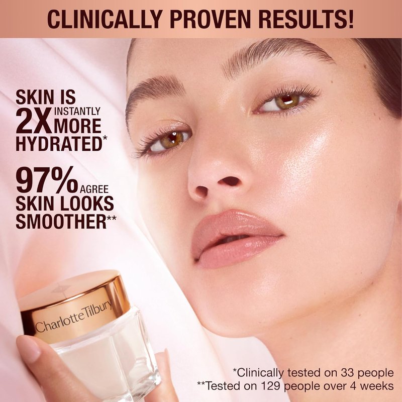 Charlotte Tilbury Magic Cream - Firming & Hydrating Face Moisturizer for Smooth Makeup Base | Vitamins C & E, Peptide Complex, Hyaluronic Acid